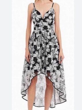 Nicole Miller Soutache Hi-low gown 14